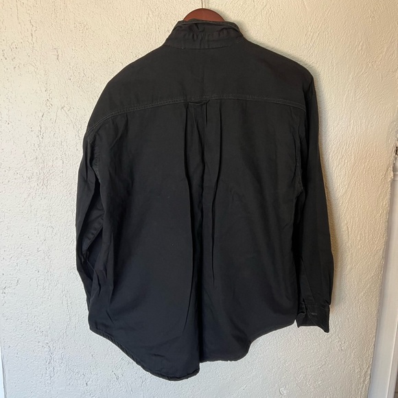 Black Embroidered Boat Buttondown - Picture 3 of 8